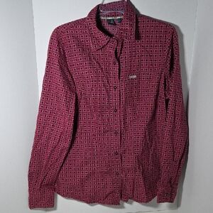 Cruel Girl Red and Pink Patterned Blouse Girls Large